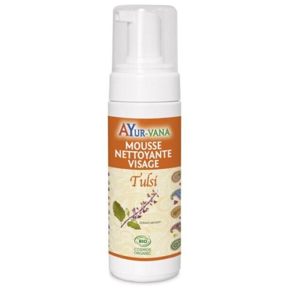 Mousse Nettoyante au Tulsi Bio 150 ml - Ayur-Vana