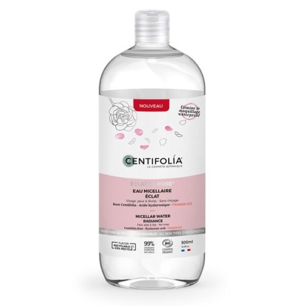 Eau Micellaire Eclat de Rose Bio 500 ml - Centifolia