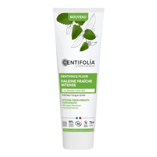 Dentifrice Fluor Haleine Fraîche Intense Bio 75 ml - Centifolia