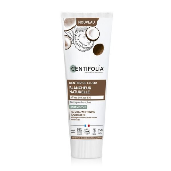 Dentifrice Fluor Blancheur Naturelle Bio 75 ml - Centifolia