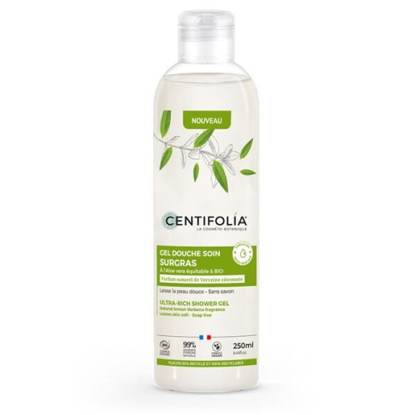 Gel Douche Soin Surgras Verveine Citronnée Bio 250 ml - Centifolia